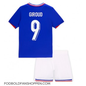 Frankrig Olivier Giroud #9 Hjemmebanetrøje Børn EM 2024 Kortærmet (+ Korte bukser)